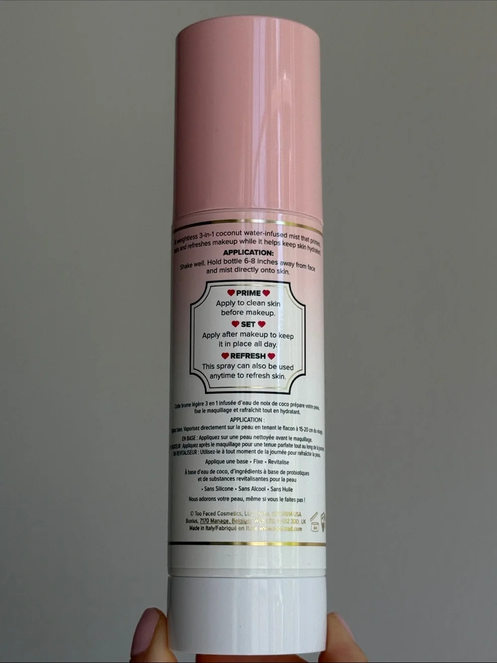 Too Faced Hangover RX Replenishing Primer & Setting Spray